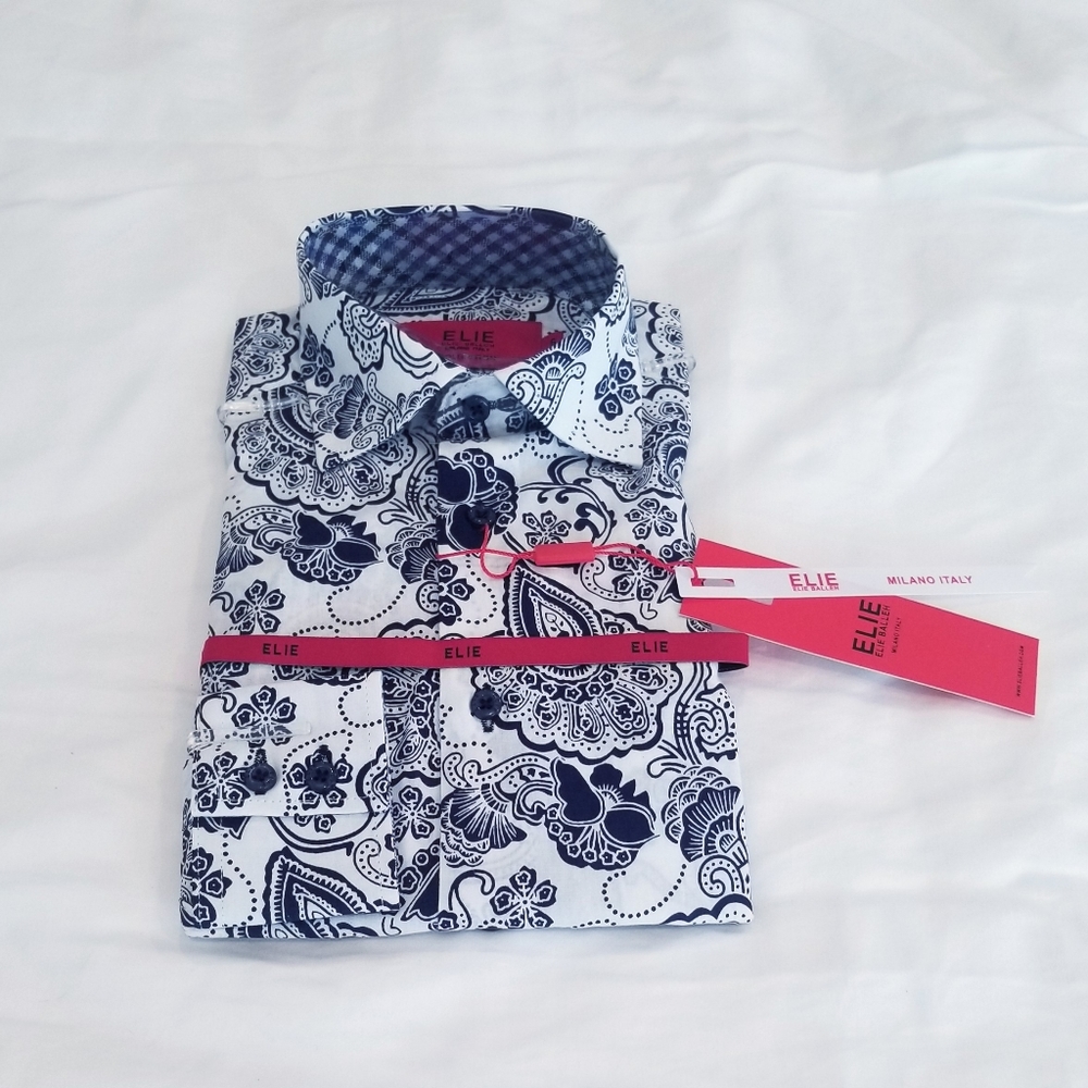 NWT Boys Size 6 ELIE BALLEH Modern Fit Shirt